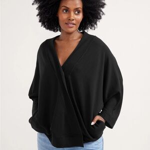 Hatch maternity Black early days nursing sweatshirt one size